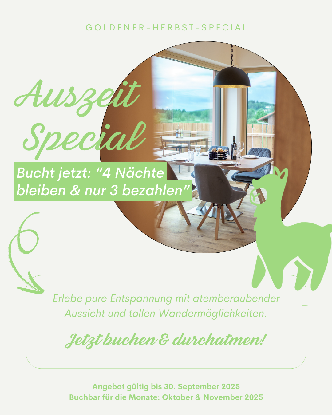 4 Nächte bleiben, nur 3 bezahlen
